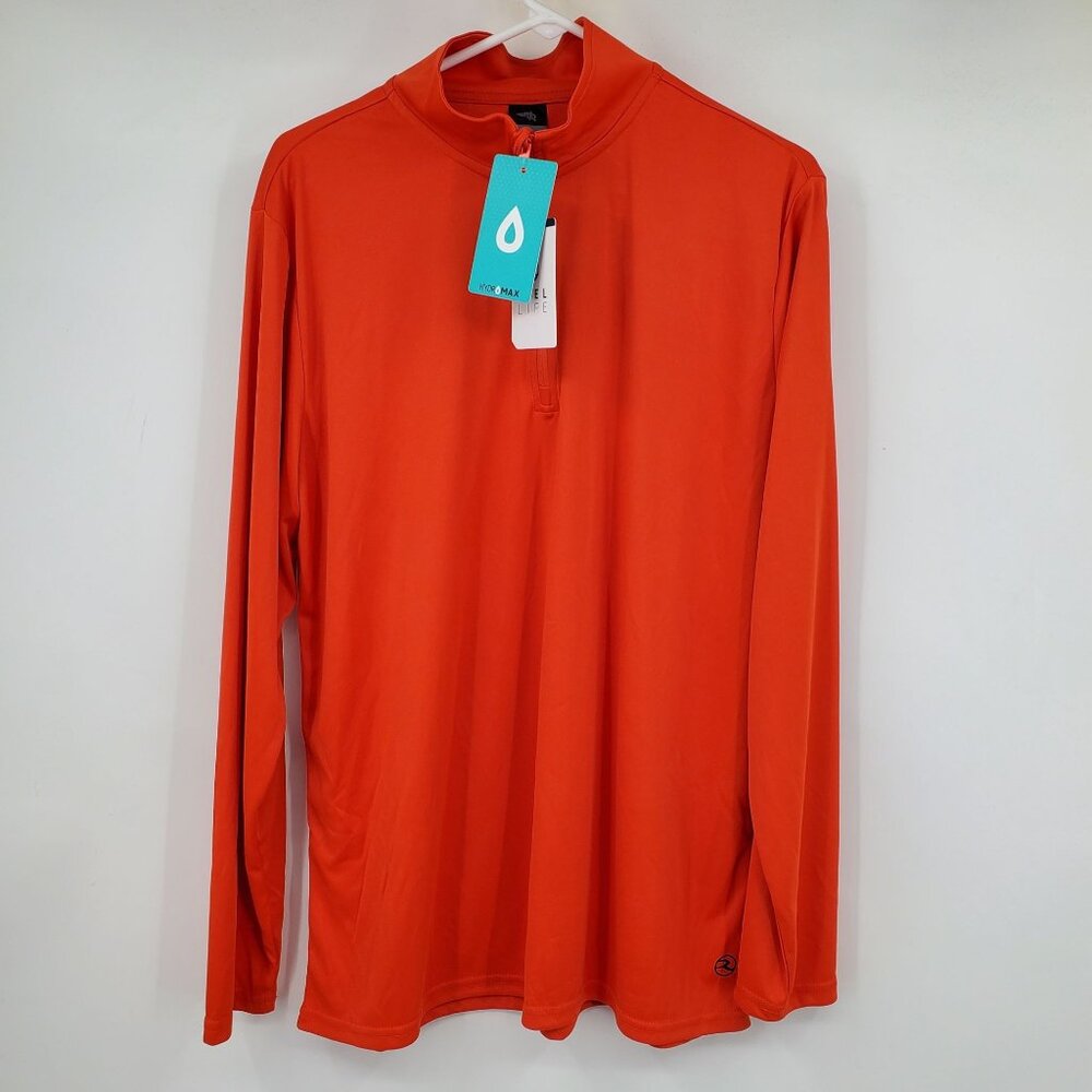 Men's Long-Sleeve Performance Shirt - Orange